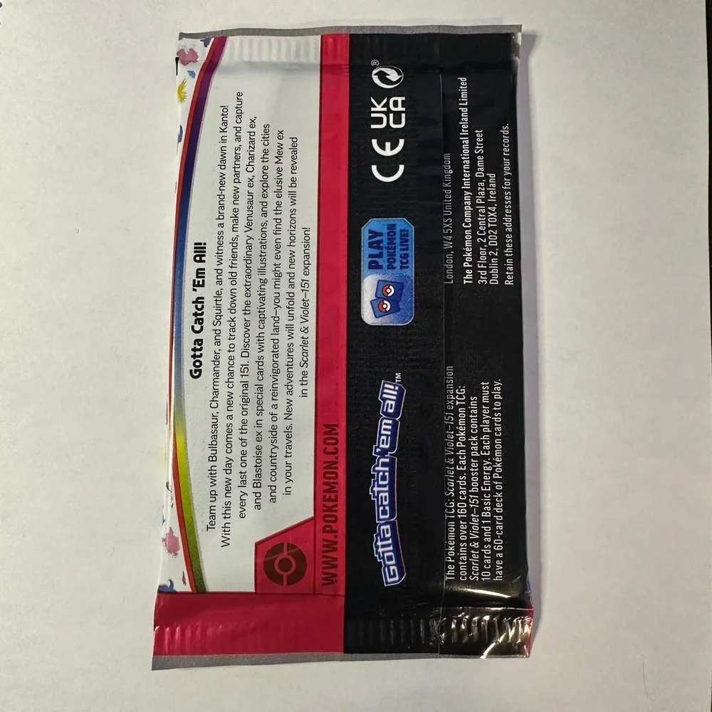 Pokémon 151 Booster Pack - SV: Scarlet & Violet 151 (MEW) - Picture 3 of 4
